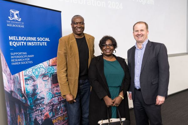 Bosede Adetifia with Mark Cassidy and guest