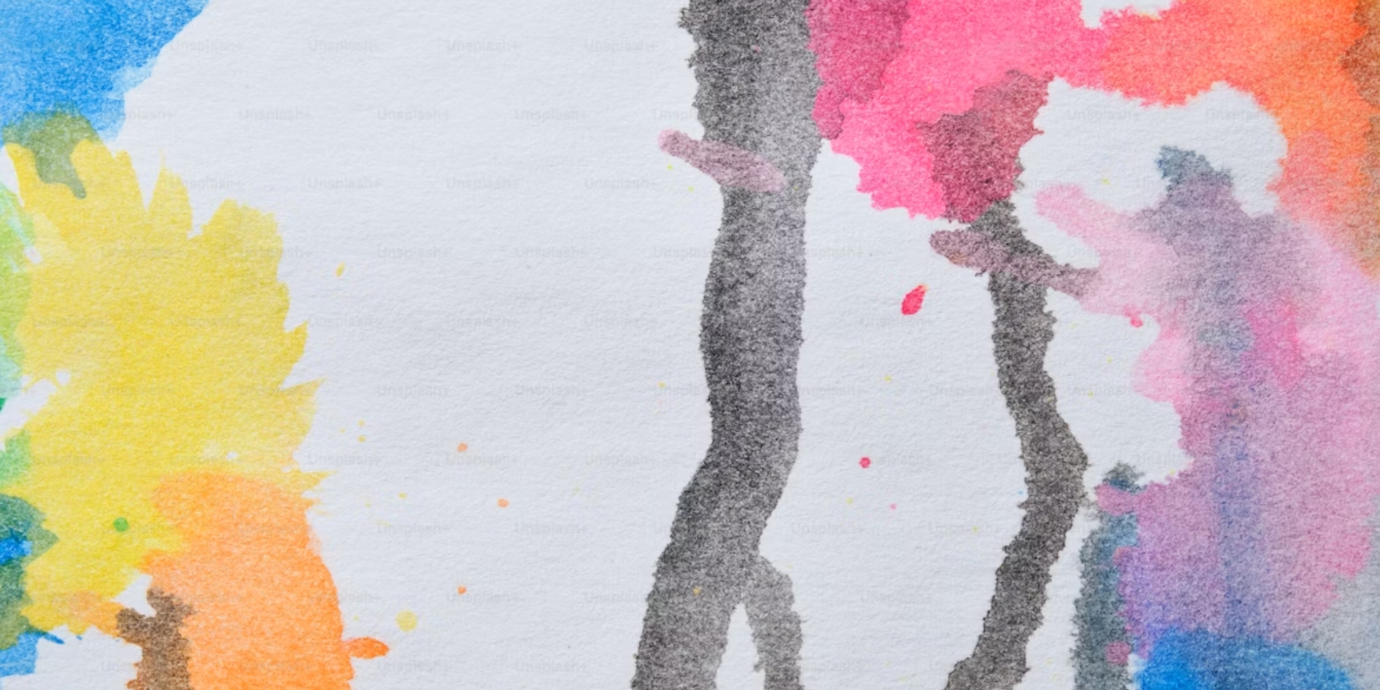 Abstract watercolour painting